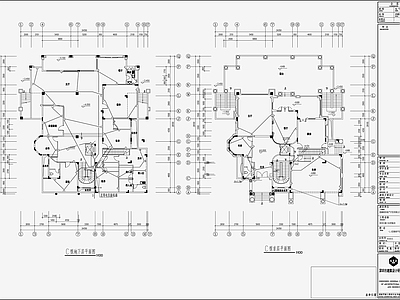 别墅电气 施工图 建筑电气