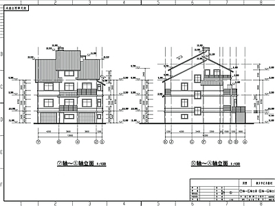 别墅建筑 施工图