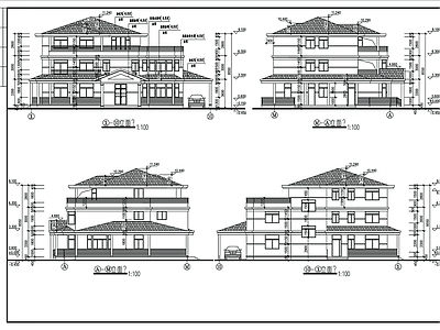 别墅建筑 施工图