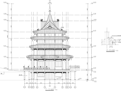 琅琊阁古建筑 施工图