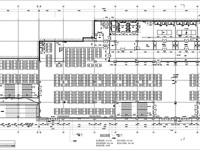 多层餐饮中心食堂建筑 施工图