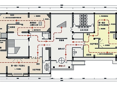 政治展厅平面图