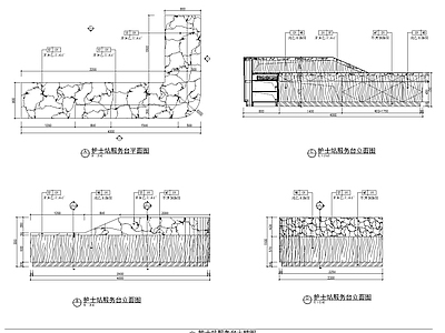 护士站大样图 施工图 家具节点