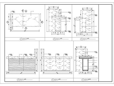 护士站台面做法 施工图 家具节点