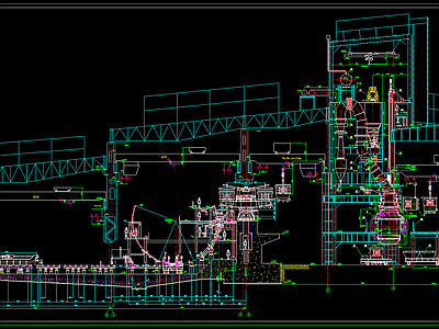 钢铁厂炼钢工艺布置 施工图