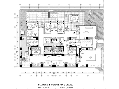 现代4F售楼处全套 施工图