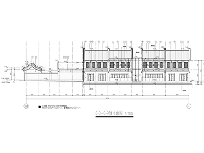 古建商业街建筑 施工图