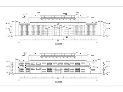 社会福利院中心建筑 施工图 疗养院