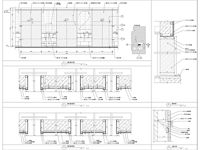 电梯厅墙身节点 施工图
