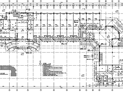 社会福利中心建筑 施工图 疗养院