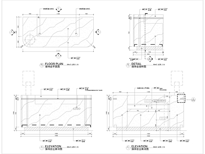 吧台详图 施工图 节点