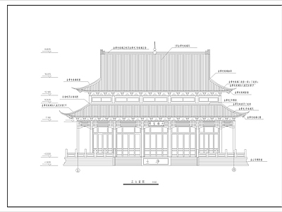 古宫殿建筑 施工图