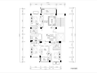 四室两厅两卫大平层装修 施工图