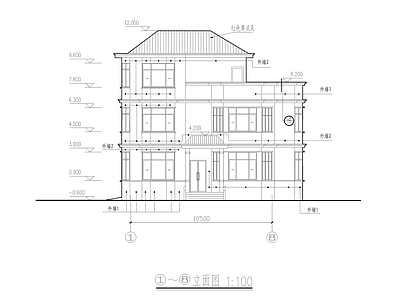 三层别墅建筑结构电气 施工图 建筑电气