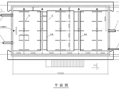 SBR池三视图 施工图