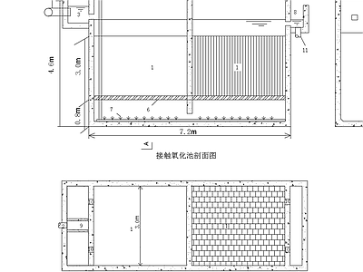 生物接触氧化池 施工图