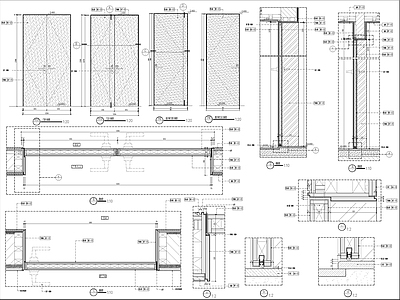 双开门大样 施工图 通用节点