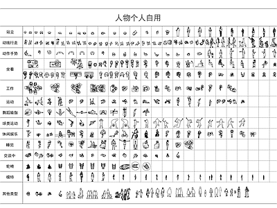 人物模块 图库