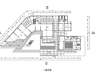 中型图书馆建筑 施工图