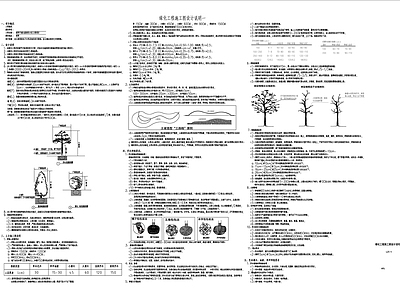 住宅示范区绿化设计说明 图库