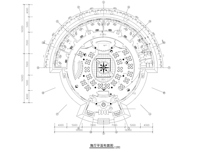 圆形歌舞厅装修 施工图