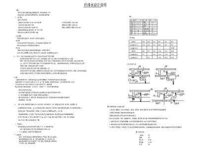 给排水设计说明材料 图库