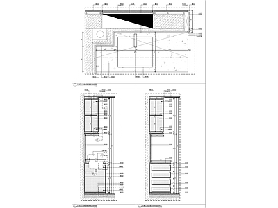 墙身衣柜柜体剖面大样 施工图 柜类