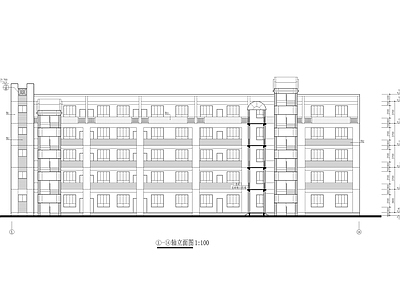 五层中学教学实验楼建筑 施工图