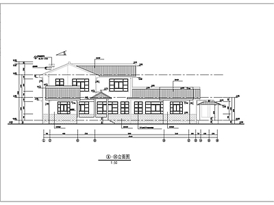 中式古典别墅建筑 施工图