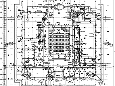 七层师范学院图书馆建筑 施工图