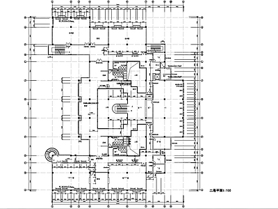 四层图书馆建筑 施工图