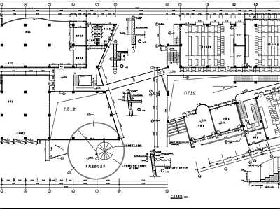 四层艺术学院图书馆建筑 施工图