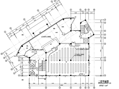 五层2871平米市图书馆建筑 施工图