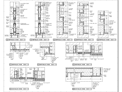 墙身造型办公节点 施工图