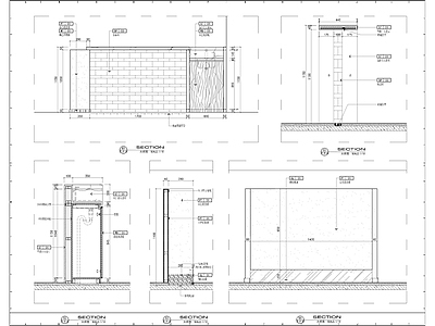 水吧台及墙身节点 施工图 节点