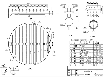 DN3000阳离子交换器外形总图 施工图