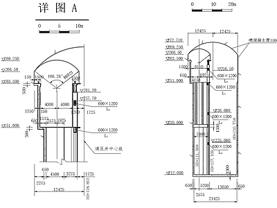 调压井结构布置 施工图