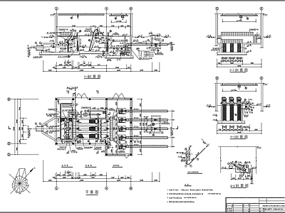 粗格栅间及污水提升泵房工艺 施工图