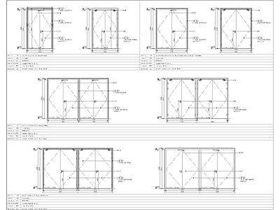 玻璃门通用节点 施工图 通用节点
