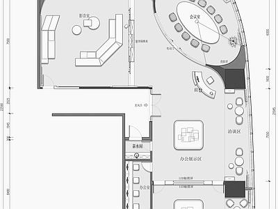 商业展厅平面图