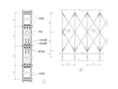 33类铁栅门节点详图 施工图 通用节点