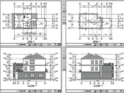 别墅建筑 施工图