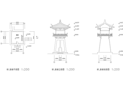 钟鼓楼古建详图 施工图