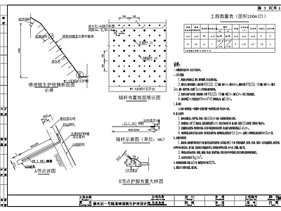 隧道喷混植生护坡 施工图