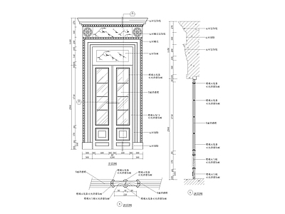 60类木门窗大样 施工图 通用节点