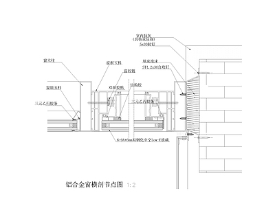 175类金属门窗大样 施工图