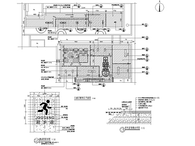 跑道儿童及健身区详图 施工图 景观小品