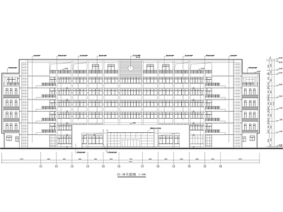 消防大队教学楼建筑 施工图