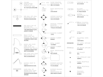 图例说明制图标准 图库