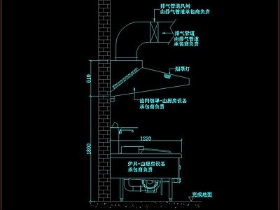 厨房后厨设备大样 施工图